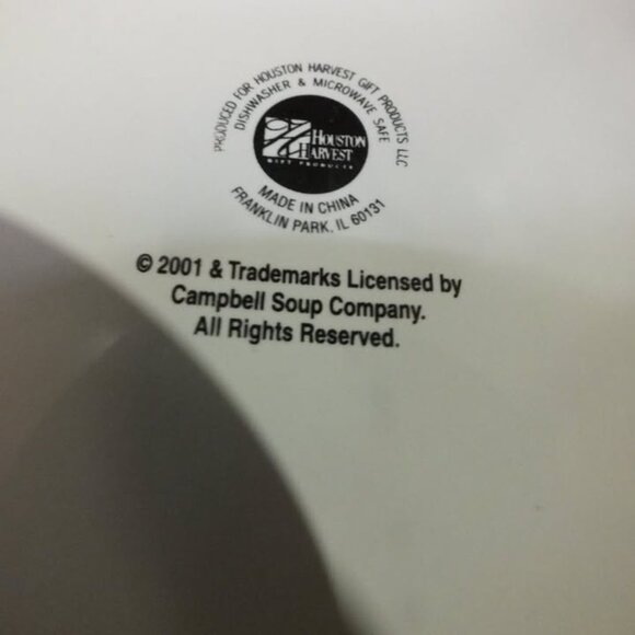 Vintage 2001 Campbell’s Soup Kid’s Bowl Coffee Mug Cup Houston Harvest - Picture 3 of 4